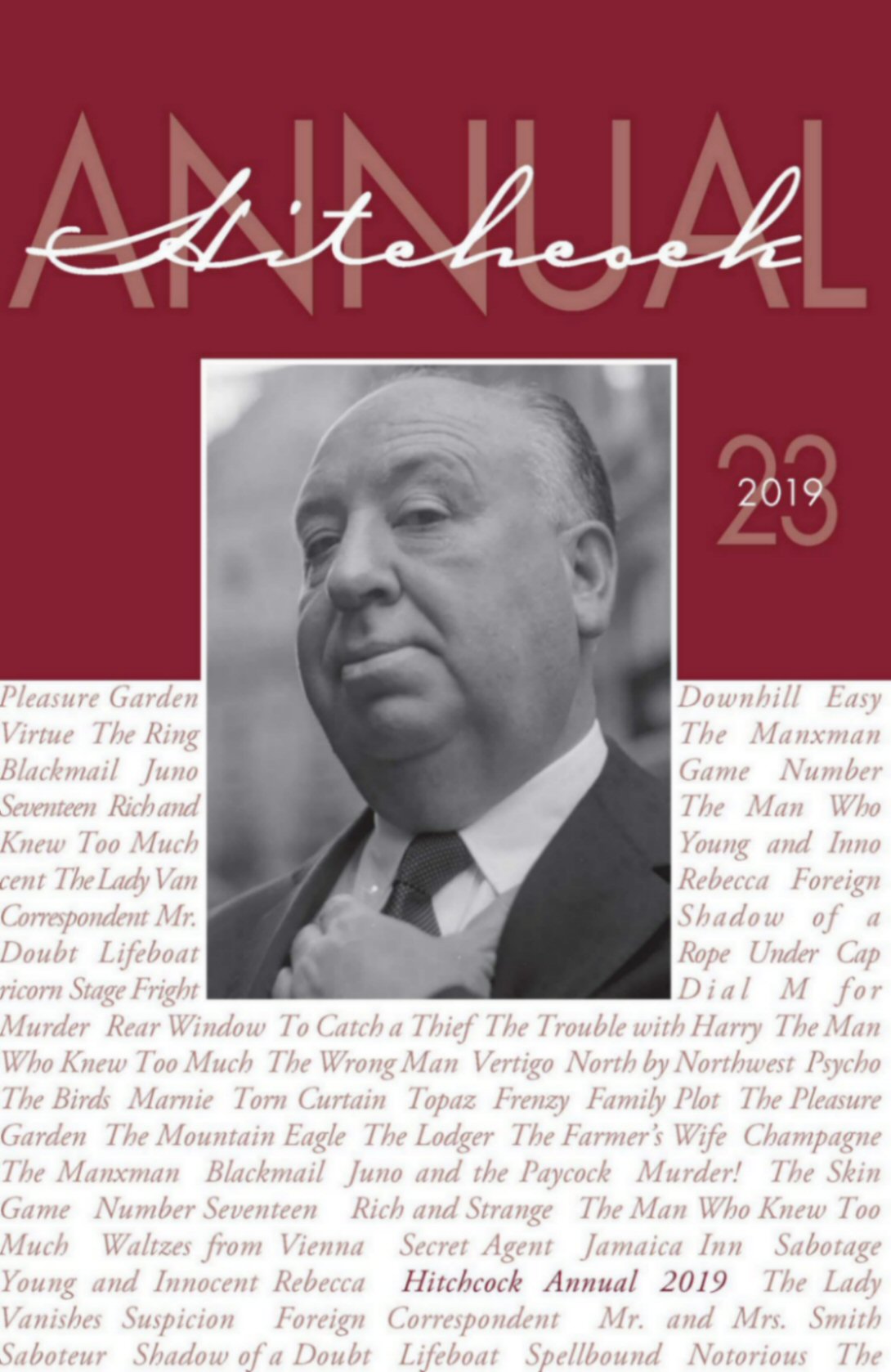 HITCHCOCK ANNUAL magazine side cover Issue 23   2019