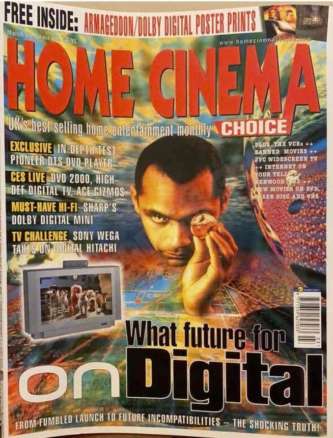 HOME CINEMA CHOICE magazine side cover  March 1999