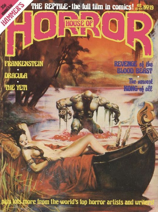 HOUSE OF HAMMER magazine side cover Issue 19  Vol 2 # 7  1978