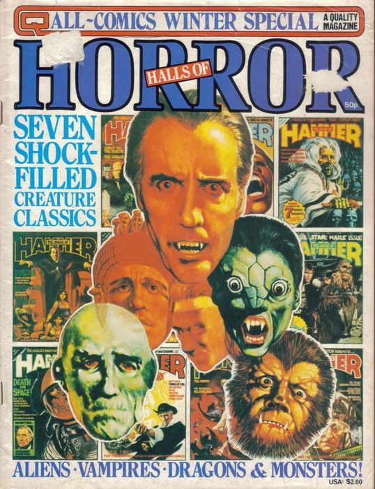 HOUSE OF HAMMER magazine side cover Issue 24  1982