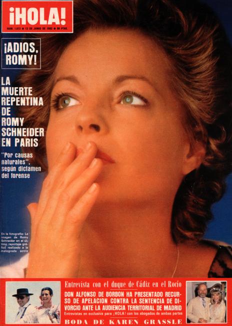 HOLA magazine cover Issue 1972 12 June 1982