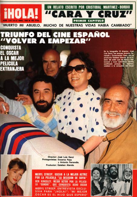 HOLA magazine cover Issue 2017 23 April 1983