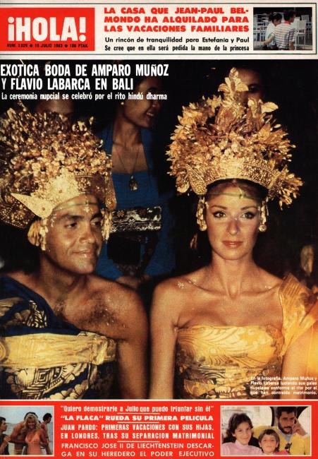 HOLA magazine cover Issue 2029 16 July 1983