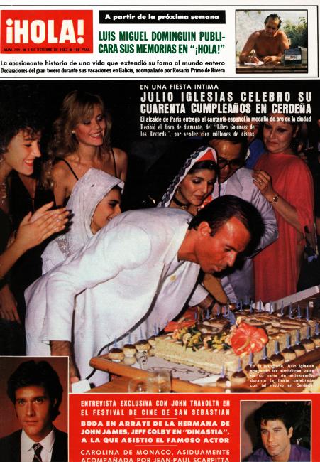 HOLA magazine cover Issue 2041 8 October 1983