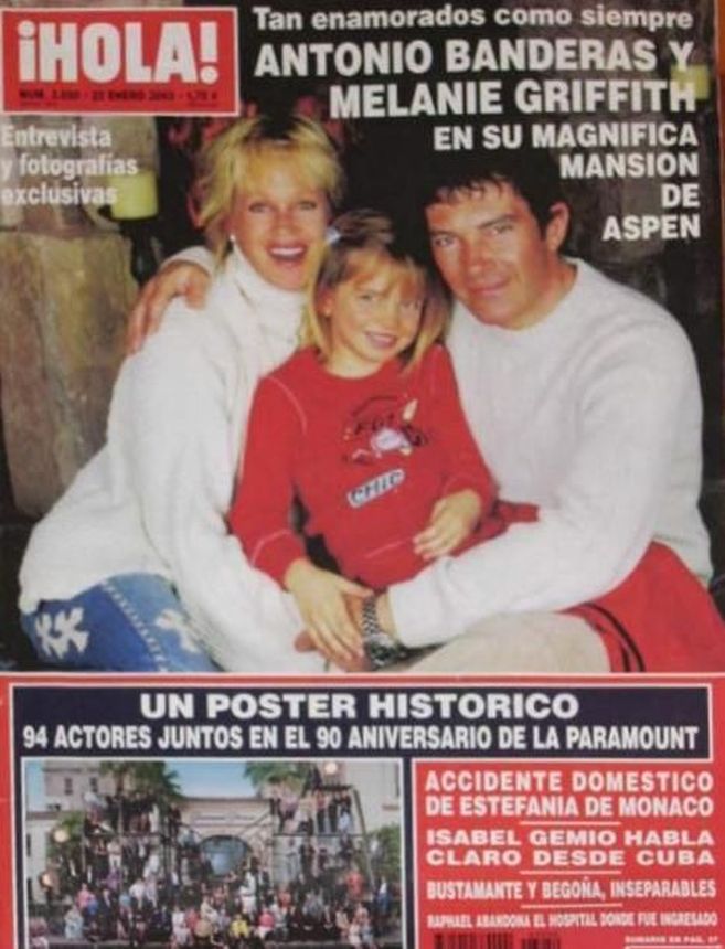 HOLA magazine cover 23 January 2003