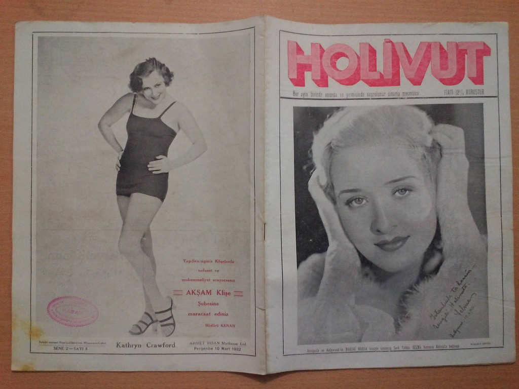 HOLIVUT magazine side cover Issue 8 10 March 1932