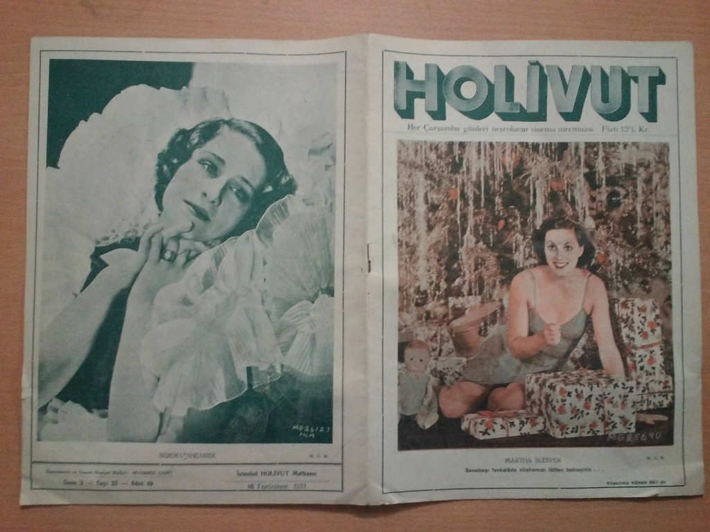 HOLIVUT magazine side cover Issue 35   1932