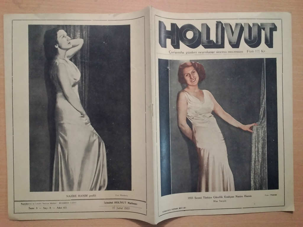 HOLIVUT magazine side cover Issue 8 22 February 1933