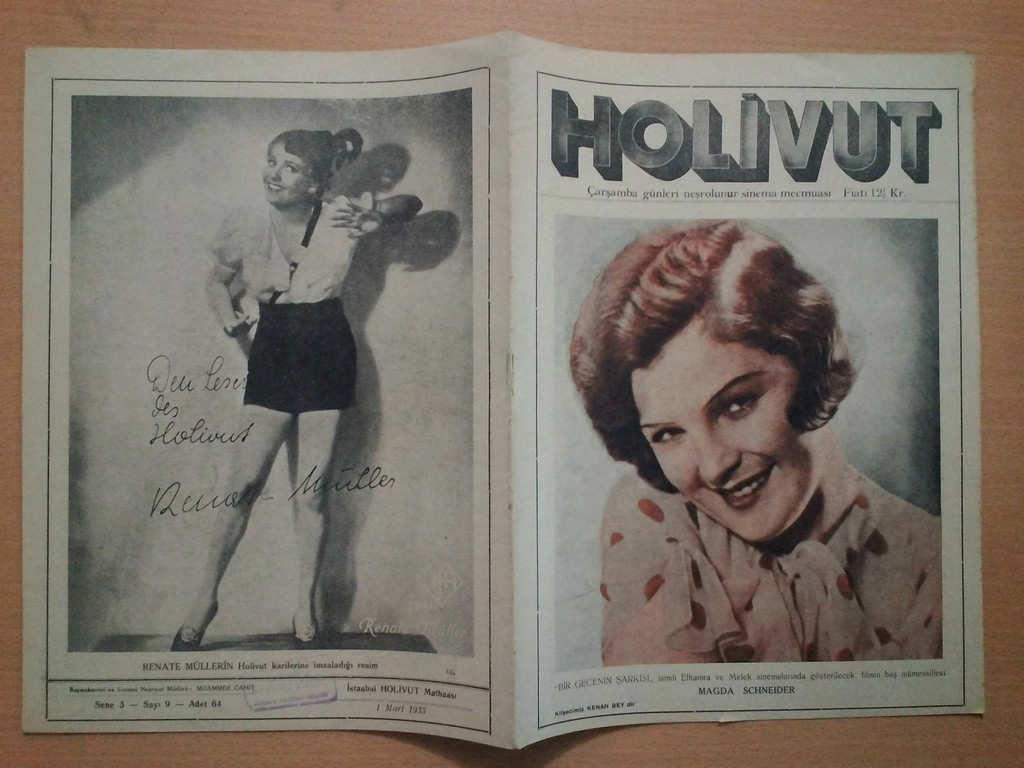 HOLIVUT magazine side cover Issue 9 1 March 1933