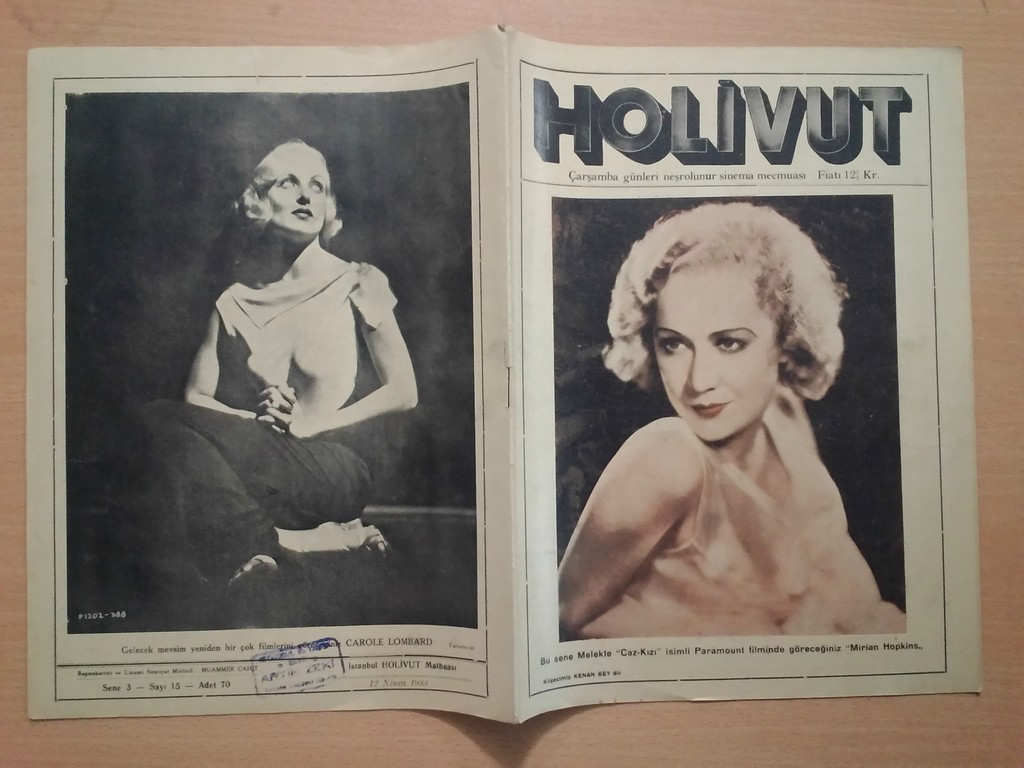 HOLIVUT magazine side cover Issue 15 17 April 1933