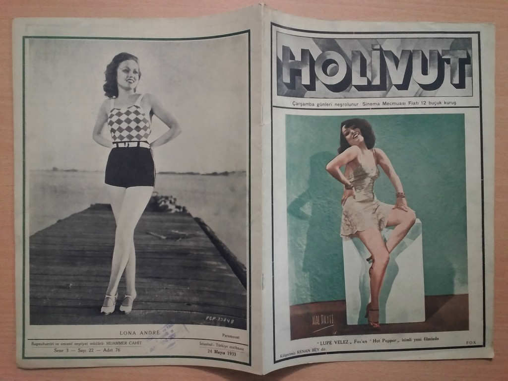 HOLIVUT magazine side cover Issue 22 24 May 1933
