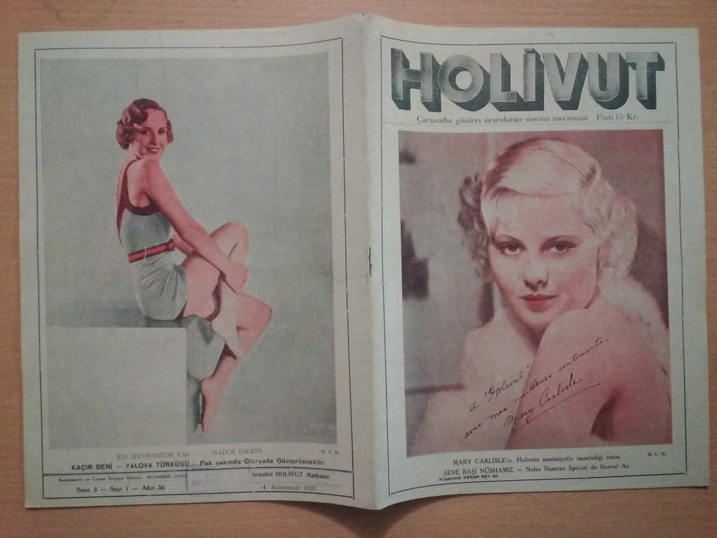 HOLIVUT magazine side cover Issue 1   1933