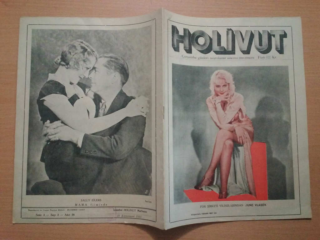 HOLIVUT magazine side cover Issue 3   1933