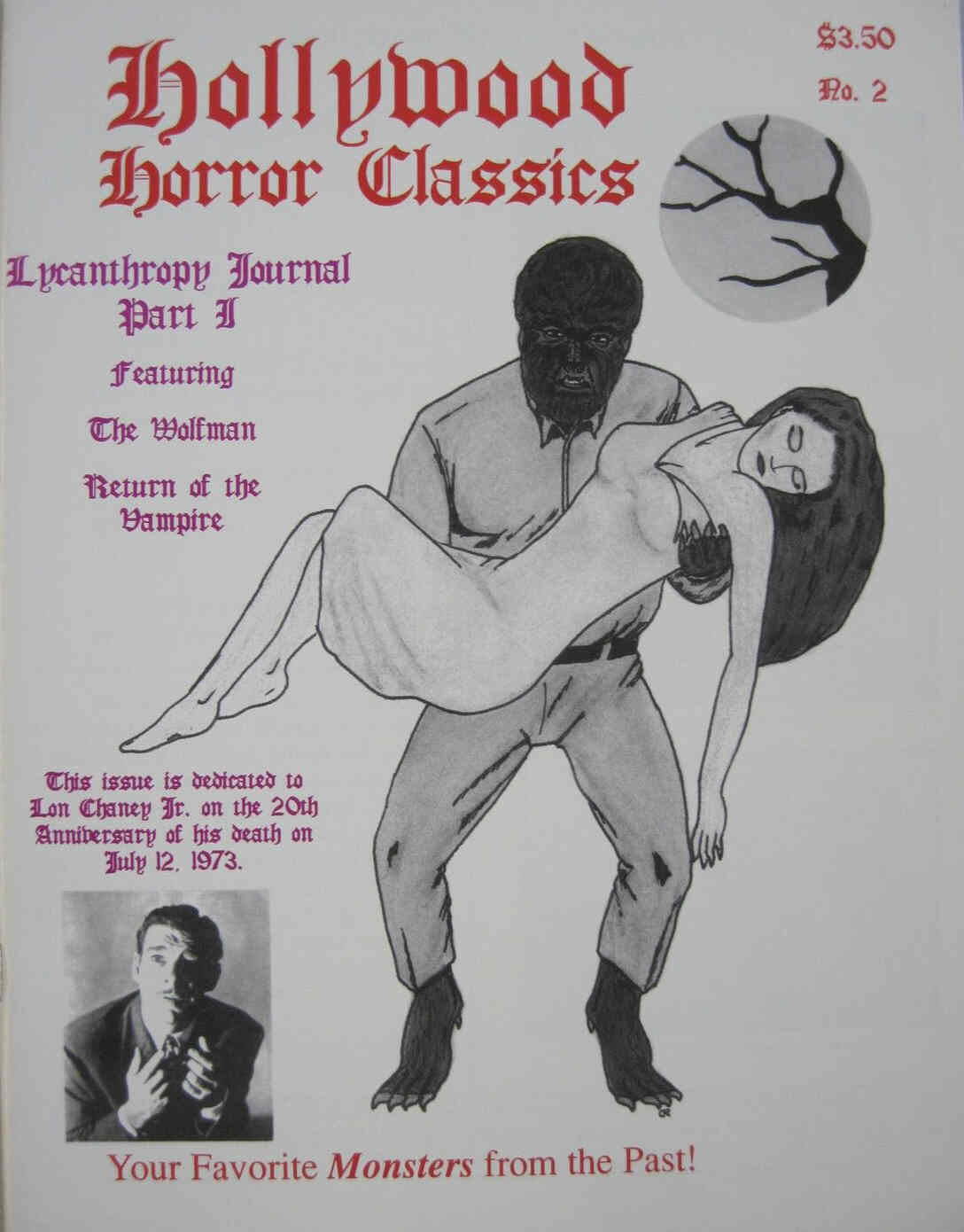 HOLLYWOOD HORROR CLASSICS magazine cover Issue 2  1994