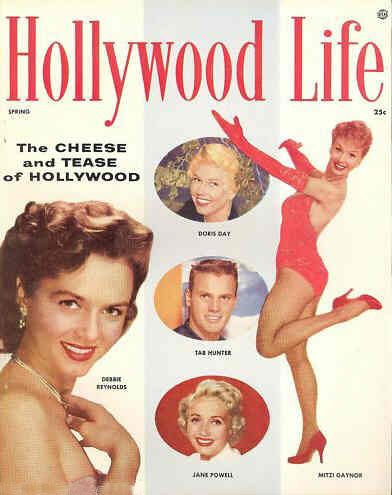 HOLLYWOOD LIFE (50s) magazine side cover Spring 1956