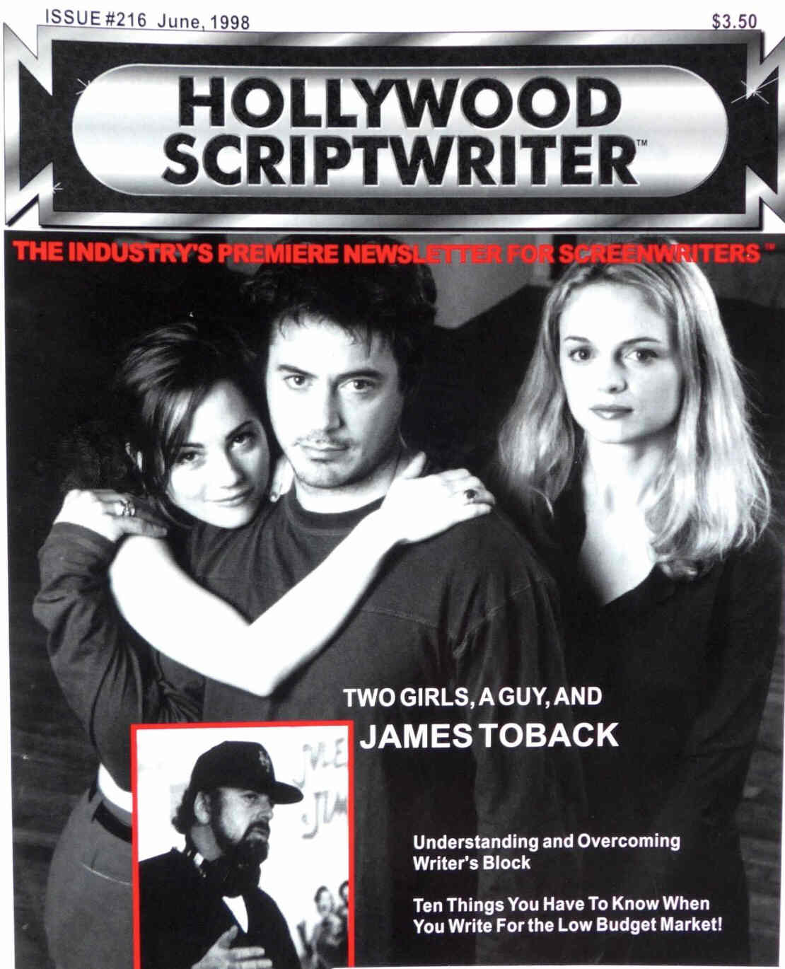 HOLLYWOOD SCRIPTWRITER magazine cover Issue 216 June 1998