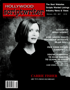 HOLLYWOOD SCRIPTWRITER magazine cover  February 2001
