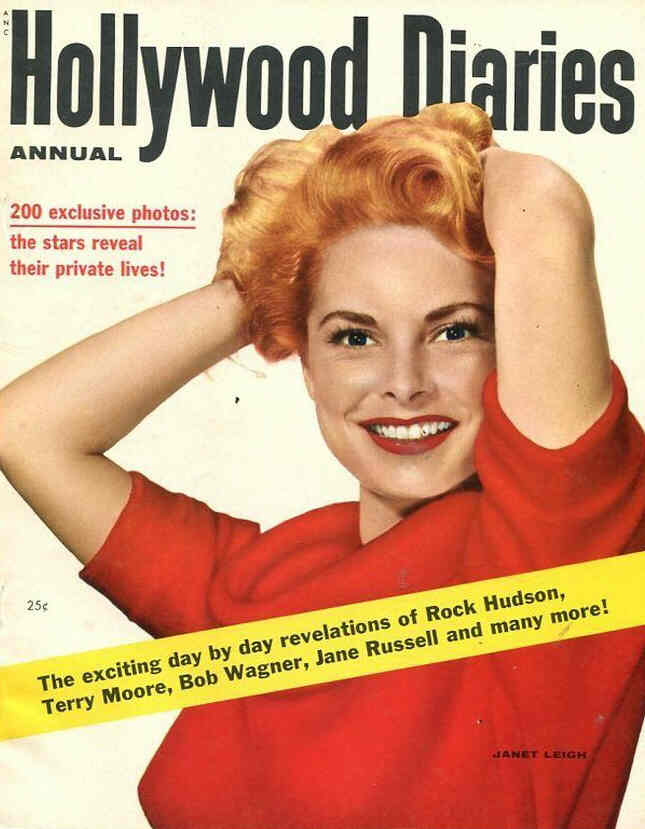 HOLLYWOOD DIARIES magazine side cover Issue 1  1955