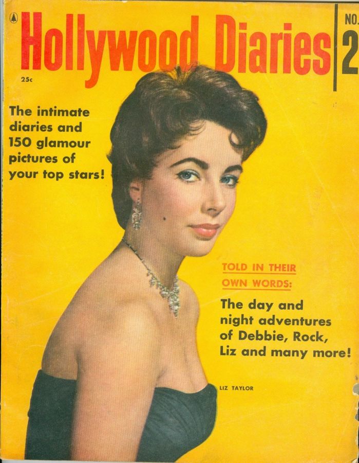 HOLLYWOOD DIARIES magazine side cover Issue 2  1956