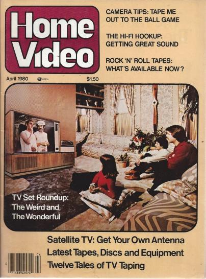 HOME VIDEO magazine side cover  April 1980