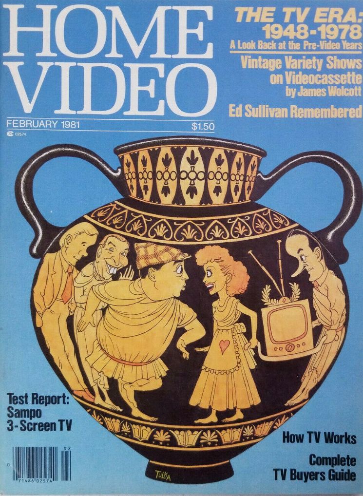HOME VIDEO magazine side cover February 1981