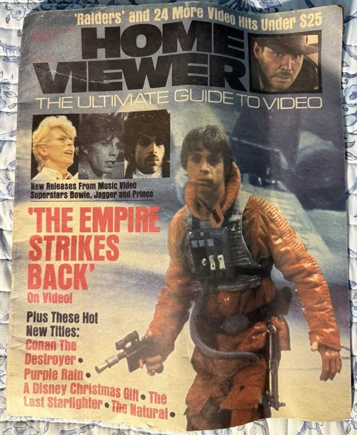 HOME VIEWER magazine side cover  November 1984