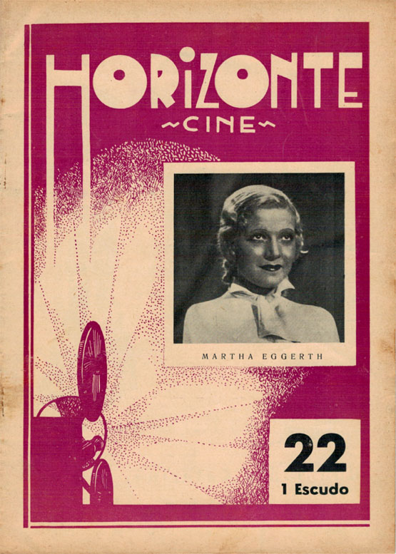 HORIZONTE CINE magazine side cover Issue 22 20 March 1934