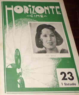 HORIZONTE CINE magazine side cover Issue 23  1934