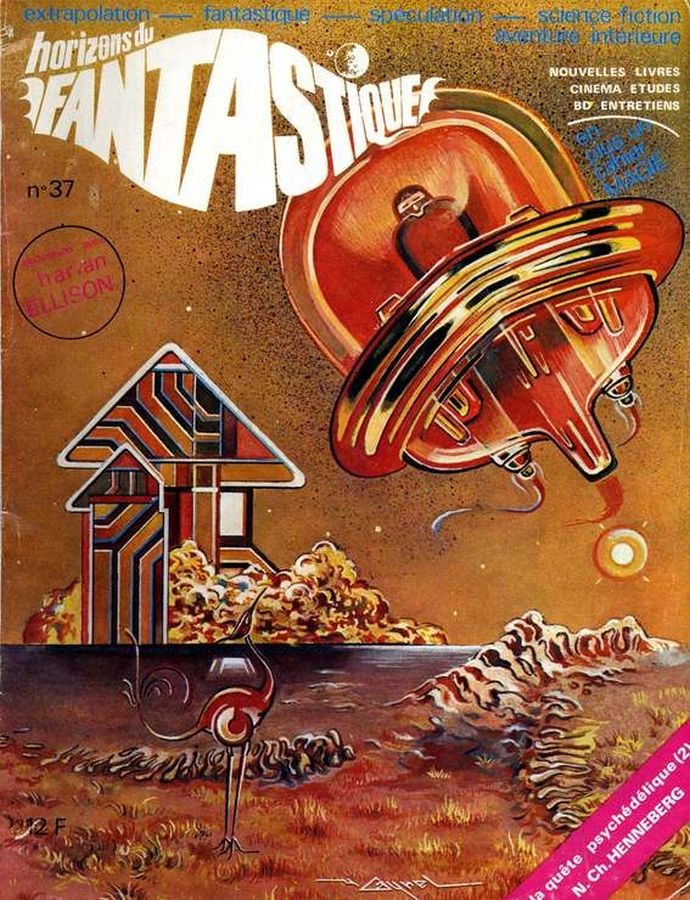 HORIZONS DU FANTASTIQUE magazine cover Issue 37  1975