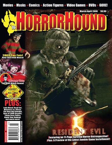 HORRORHOUND magazine cover Issue 16 March/April 2009