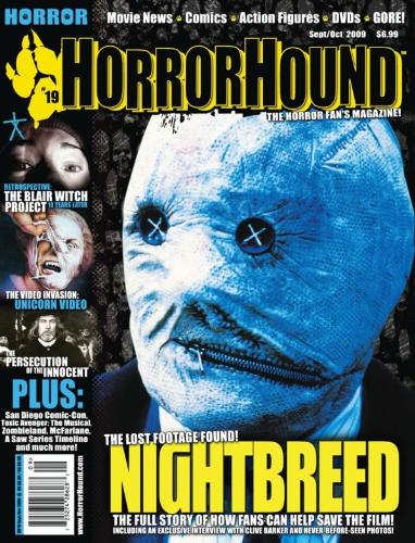 HORRORHOUND magazine cover Issue 19 September/October 2009