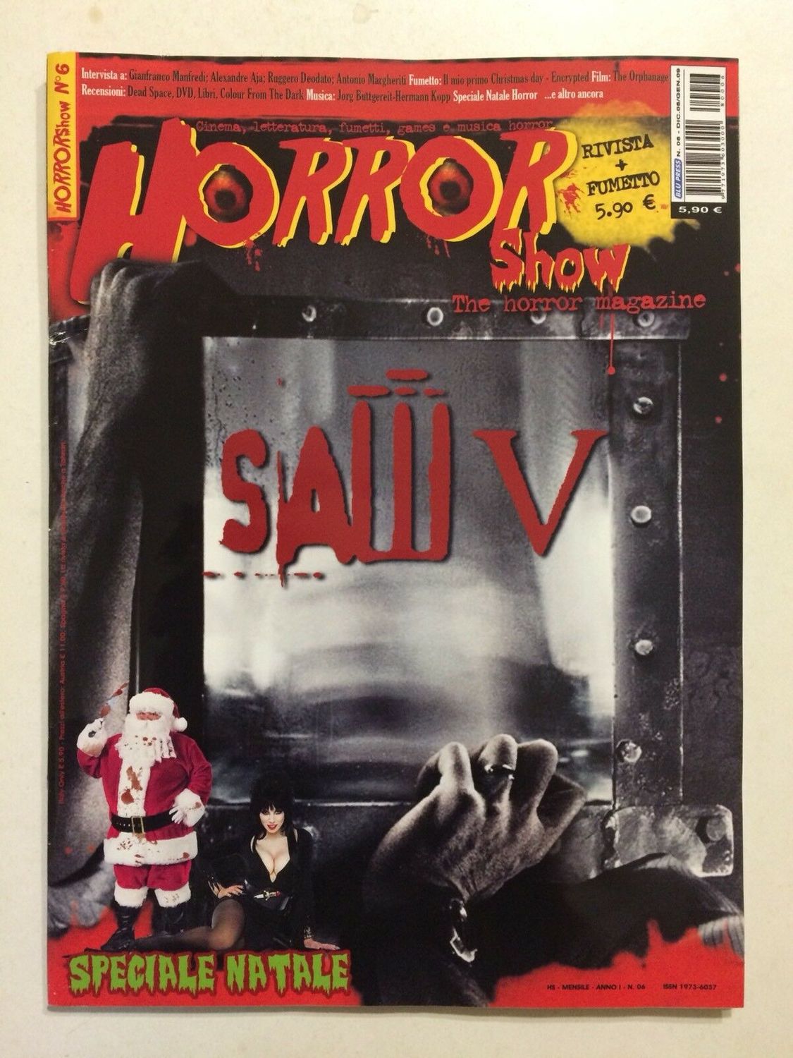 HORROR SHOW magazine cover Issue 6 Dec/Jan 2008
