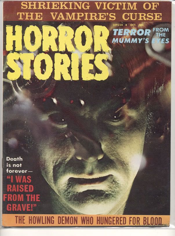 ADVENTURES IN HORROR/HORROR STORIES magazine cover Issue 7 October 1971
