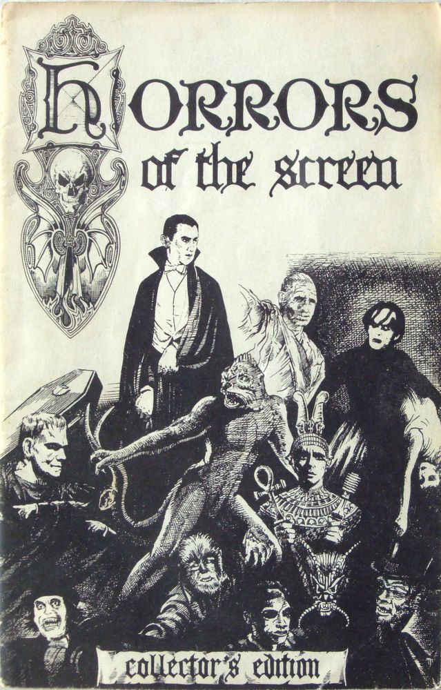 HORRORS OF THE SCREEN magazine side cover Issue 1  1962