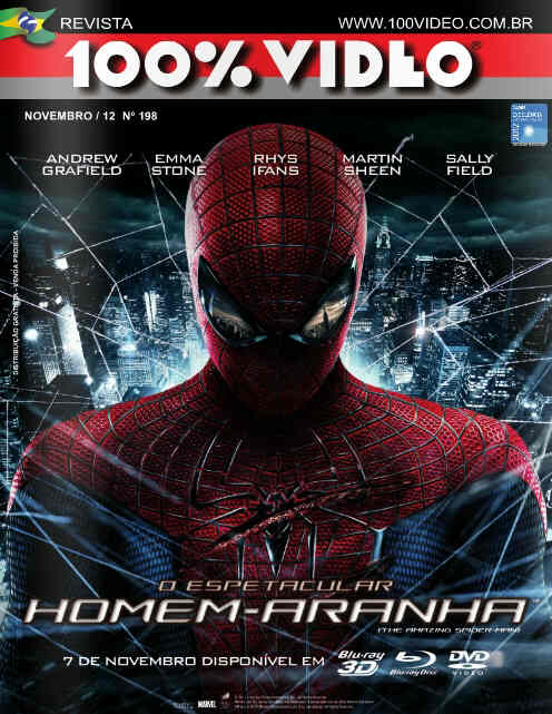 REVISTA 100% VIDEO magazine side cover Issue 198 November 2012