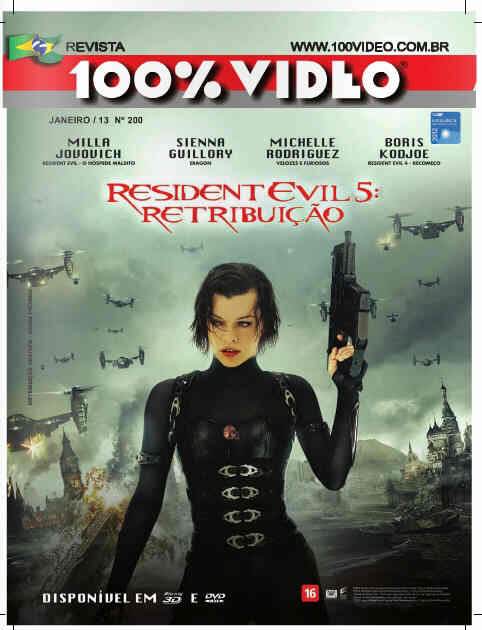 REVISTA 100% VIDEO magazine side cover Issue 200 January 2013