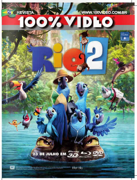 REVISTA 100% VIDEO magazine side cover Issue 218 July 2014