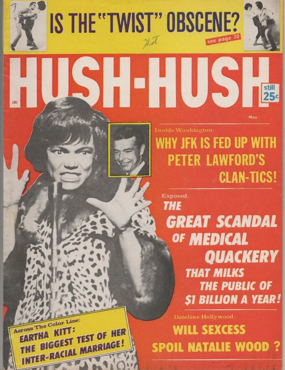 HUSH-HUSH magazine cover Issue 39  1962