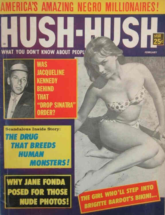 HUSH-HUSH magazine cover Issue 42 February 1963