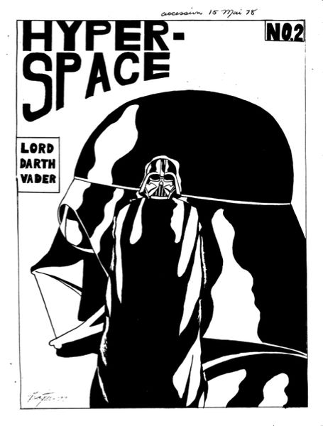 HYPER SPACE magazine side cover Issue 2 Autumn 1977