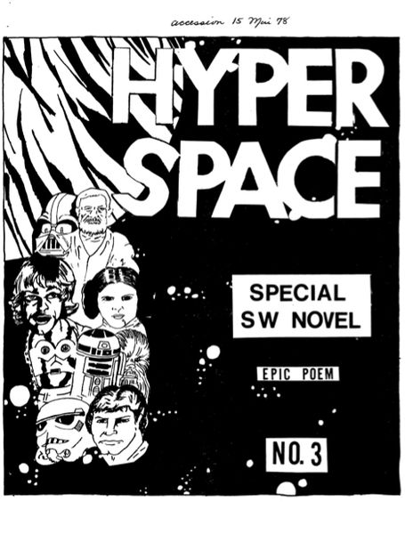 HYPER SPACE magazine side cover Issue 3 Winter 1977