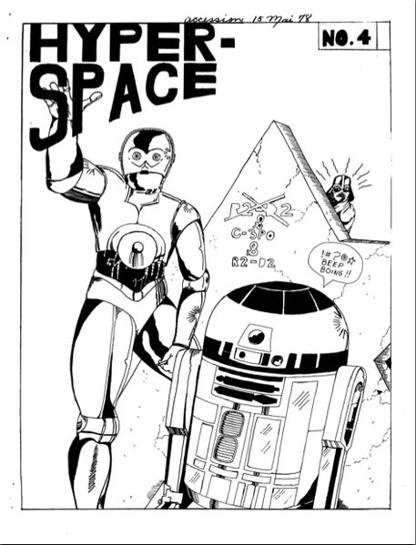 HYPER SPACE magazine side cover Issue 4 Spring 1978
