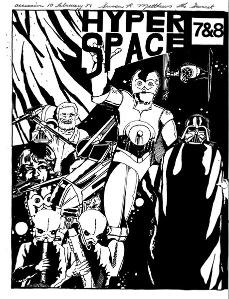 HYPER SPACE magazine side cover Issue 7/8 Winter 1978
