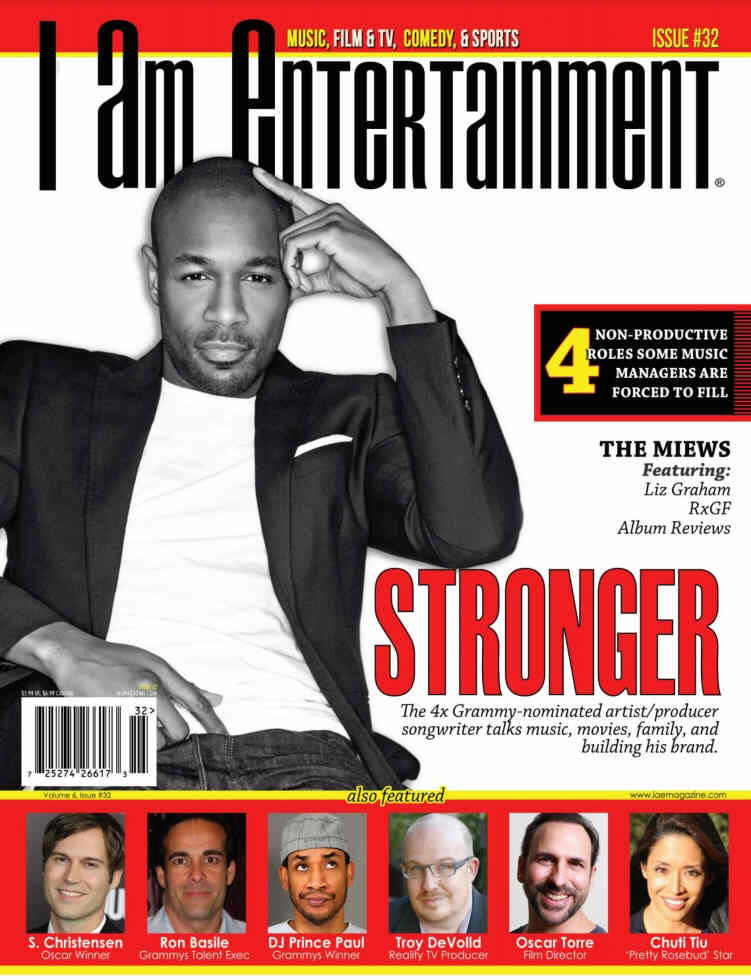 I AM ENTERTAINMENT (IAE) magazine side cover Issue 32 January/February 2015