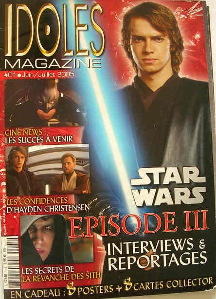 IDOLES magazine side cover Issue 1 June/July 2005