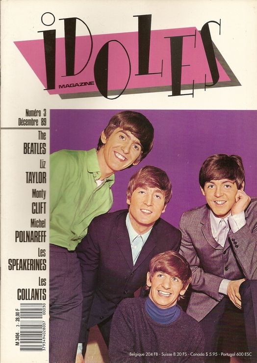 IDOLES 1989 magazine side cover Issue 3  December 1989