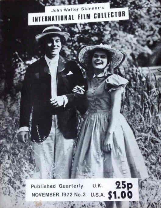 INTERNATIONAL FILM COLLECTOR magazine side cover Issue 2 November 1972