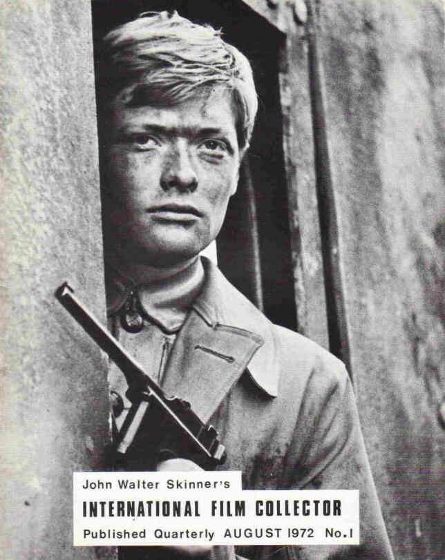 INTERNATIONAL FILM COLLECTOR magazine cover Issue 1 August 1972