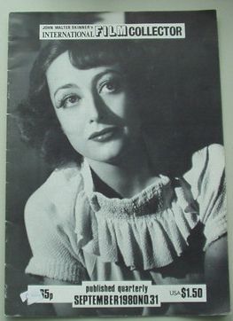 INTERNATIONAL FILM COLLECTOR magazine cover Issue 31 September 1980