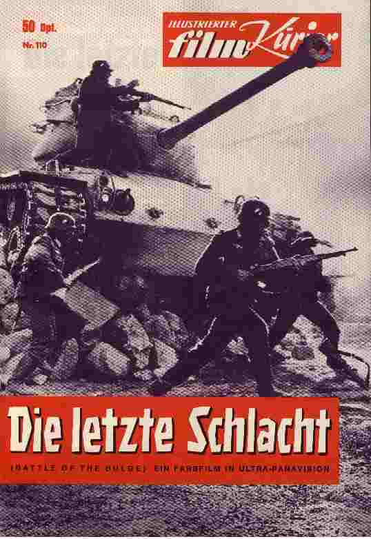 ILLUSTRIERTER FILM KURIER (60s) magazine side cover Issue 110   1966